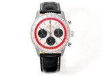 Breitling 43MM in Diameter Navitimer Series B01 Movement White with Red Watch